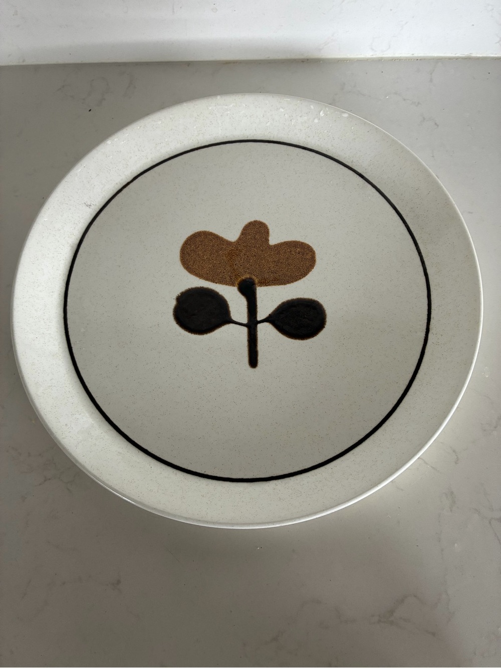 Vintage 10 in New Zealand stoneware plate